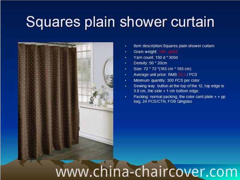 Diamond Yarn-Dyed Shower Curtain St1807